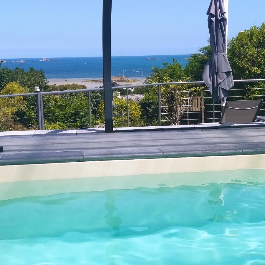 Maison De Vacances - Vue Mer Avec Piscine Carantec Bagian luar foto